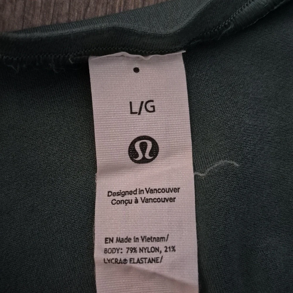 🍋 Lululemon Athletica Wundermost Thong Bodysuit Size Large Medium Forest - Picture 6 of 8